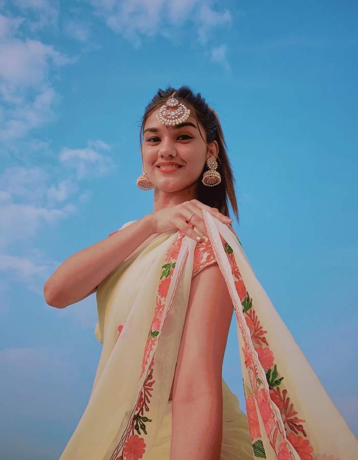 Just Janvi in Saree