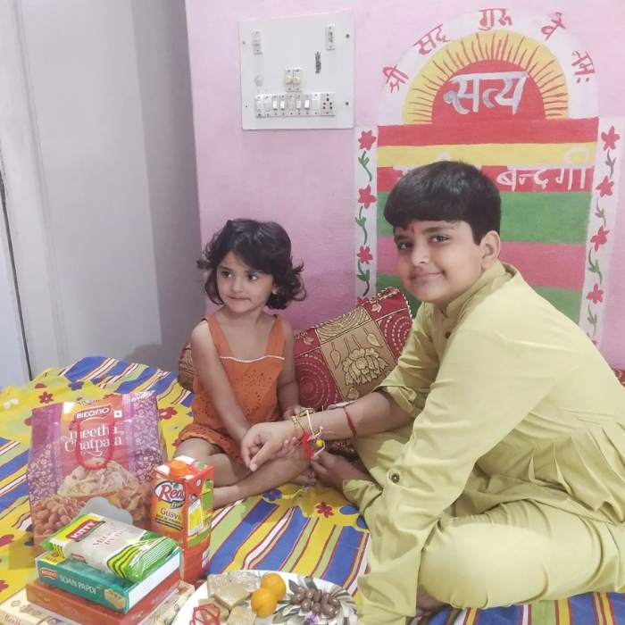 Just janvi brother and sister
